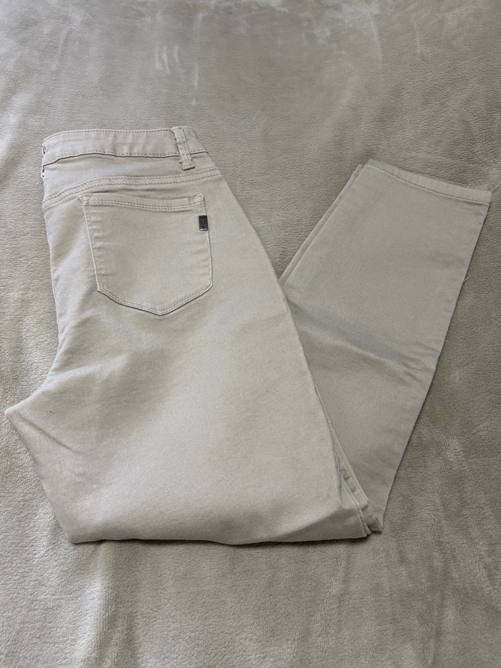 1822 Denim Light Tan Straight Leg Jeans